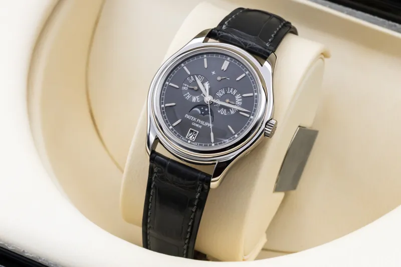 Patek Philippe Annual Calendar 39mm Black Leather 5146P-001 2008