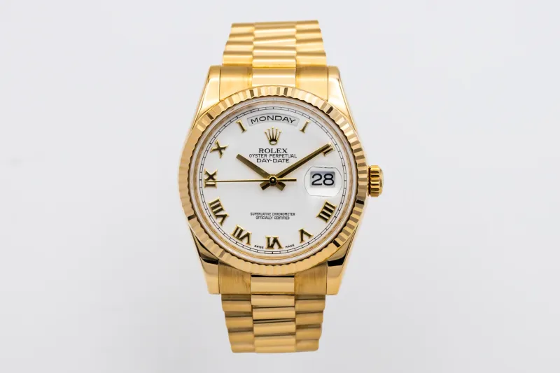 Rolex Day-Date 36mm 18ct Yellow Gold Presidential 118238 Circa 2015