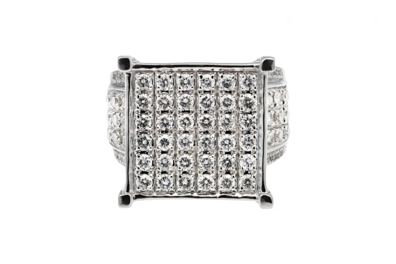 14ct White Gold Diamond Ring 2.25ct 12.8g