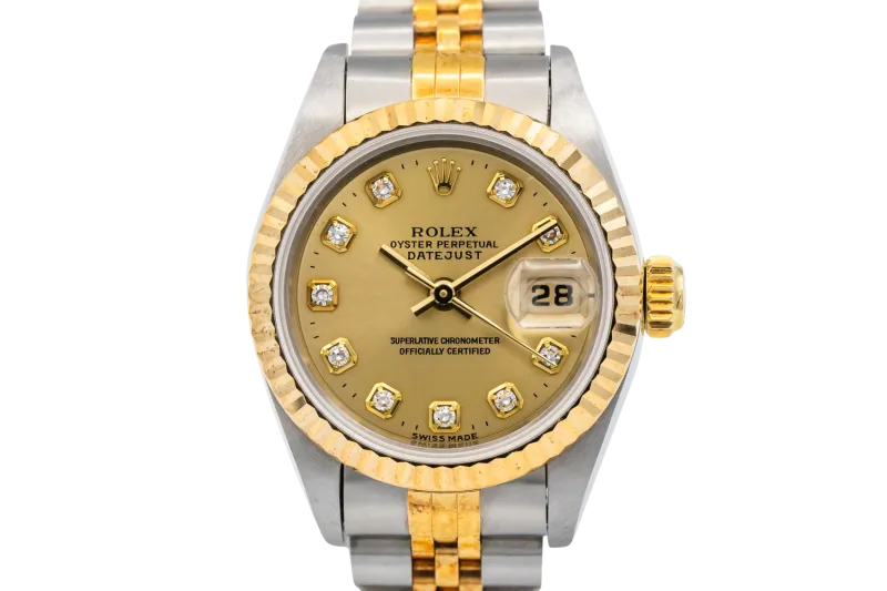 Rolex Lady DateJust 26mm Steel & 18ct Yellow Gold Jubilee 69173 1995