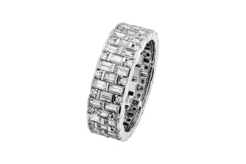 9ct White Gold Diamond Eternity Ring 3.23ct