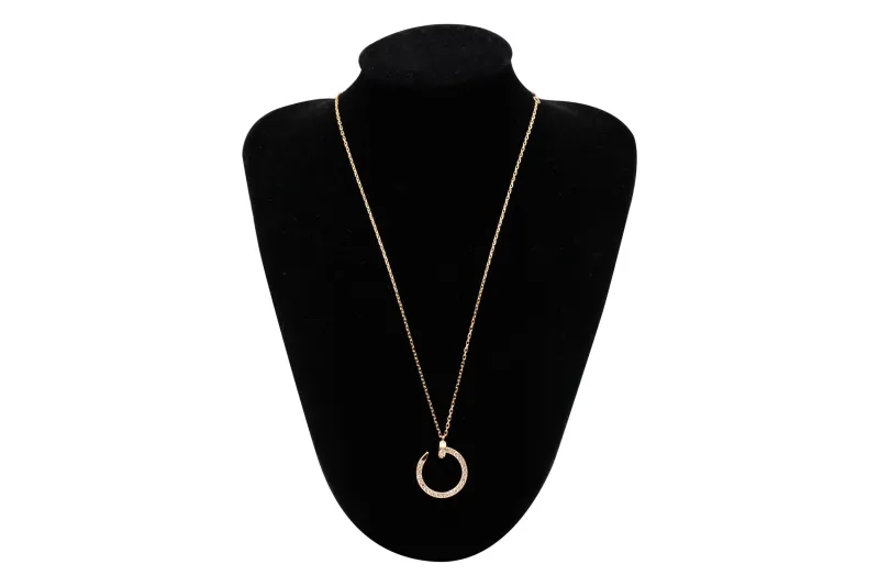 Cartier Rose Gold and Diamond Juste un Clou Necklace