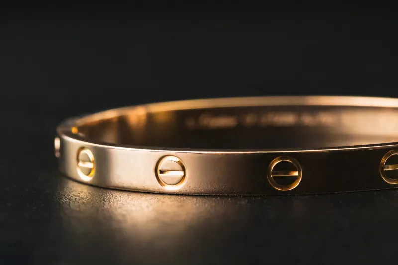 Cartier LOVE Classic 18ct Rose Gold Bracelet Size 17 30.6g Authentic Box