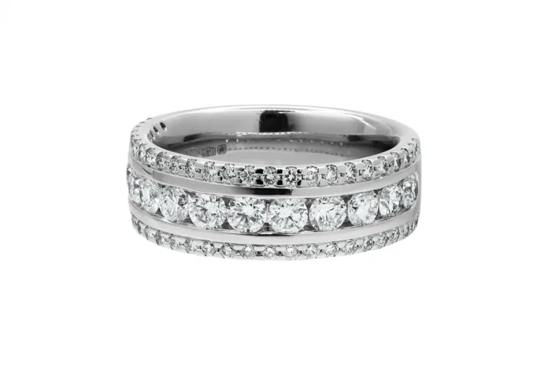 Platinum Round Brilliant Diamond Eternity Ring 1.16ct