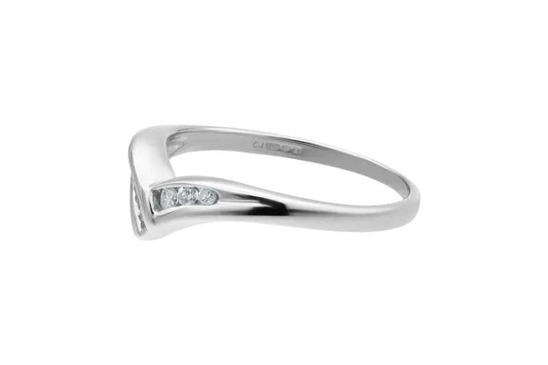 9ct White Gold Channel Set Diamond Eternity Wedding Band 0.15ct
