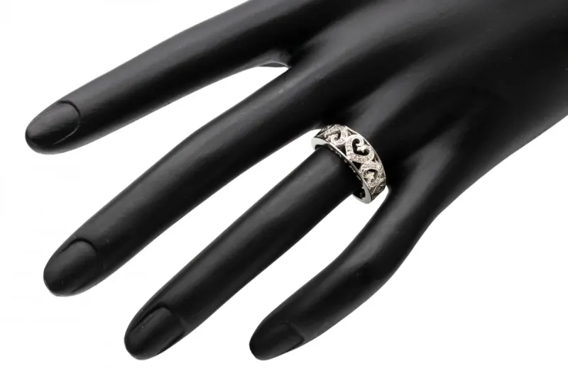 9ct White Gold Diamond Ring 0.05cts