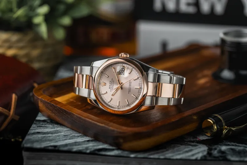 Rolex DateJust 36mm Steel & 18ct Rose Gold Oyster 116201 2015