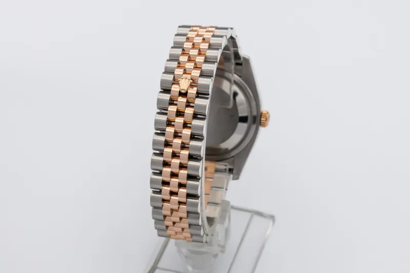 Rolex DateJust 36mm Stainless Steel 18ct Rose Gold Jubilee 116231 2016