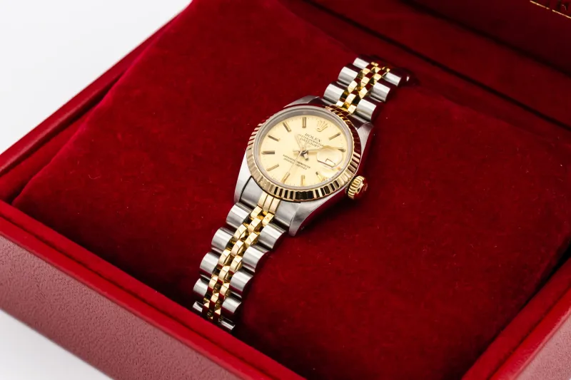 Rolex Lady DateJust 26mm Steel & 18ct Yellow Gold Jubilee 69173 1986