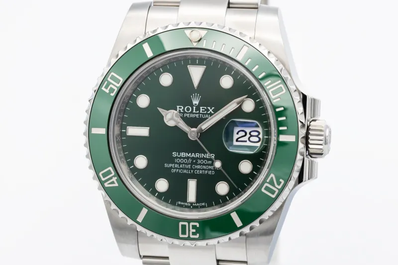 Rolex Submariner Date 40mm 'Hulk' Stainless Steel Oyster 116610LV 2016