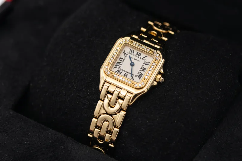 Cartier Panthere Art Deco 22mm 18ct Yellow Gold WF3070N3 Circa 1990s