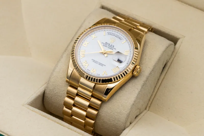 Rolex Day-Date 36mm 18ct Yellow Gold Presidential 118238 Circa 2015