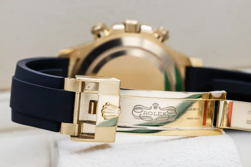 Rolex Daytona 40mm Pikachu 18ct Yellow Gold Black Oysterflex 116518LN 2017