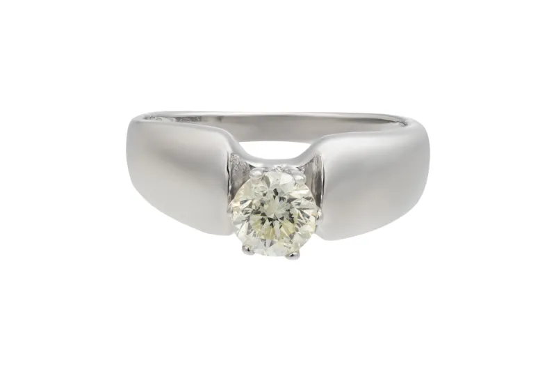 14ct White Gold Diamond Engagement Ring 0.60ct 5.2g