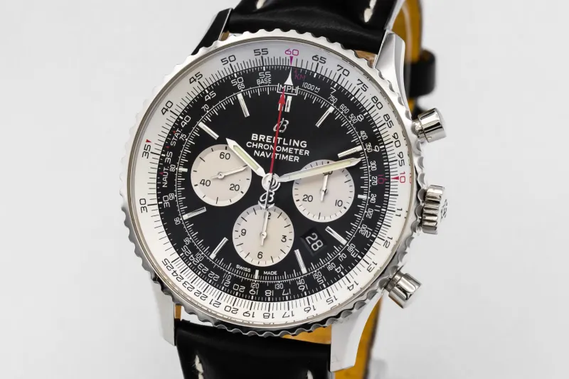 Breitling Navitimer B01 Chronograph 46mm Black Leather AB0127 2021