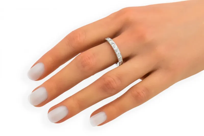 Platinum Eternity Diamond Ring 2.10ct