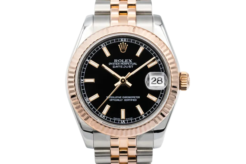 Rolex DateJust 31mm Steel & 18ct Rose Gold Jubilee 178271 2008