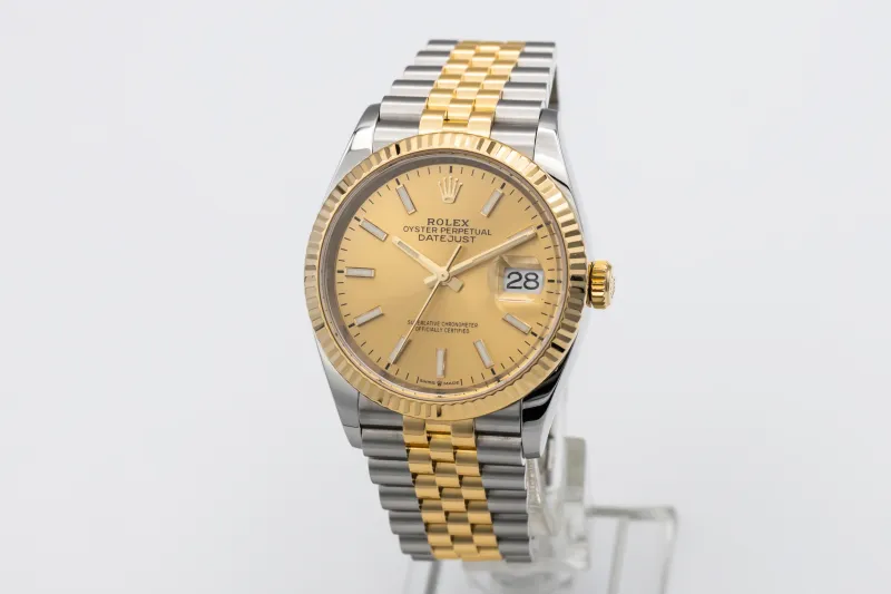 Rolex DateJust 36mm Steel & 18ct Yellow Gold Jubilee 126233 2018