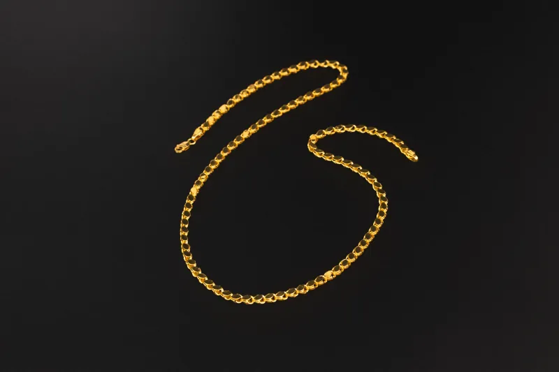 14ct Yellow Gold Garibaldi Link Statement Chain Necklace
