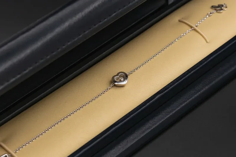 Chopard Happy Diamonds Icons 18ct White Gold Bracelet 0.05ct