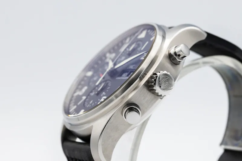 IWC Pilot's Chronograph 43mm Black Leather IW377709 2020