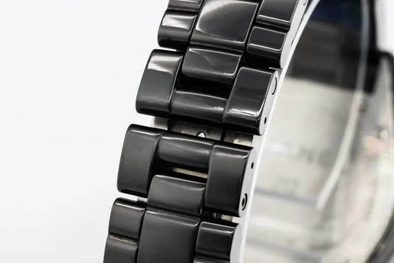 Chanel J12 38mm Black Ceramic Bracelet H0685 Circa 2006