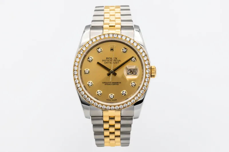 Rolex DateJust 36mm Steel & 18ct Yellow Gold Jubilee 116243 2012