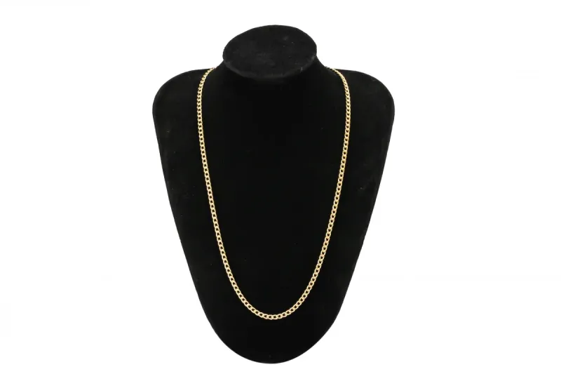 9ct Yellow Gold Curb Chain 18" 8.7g