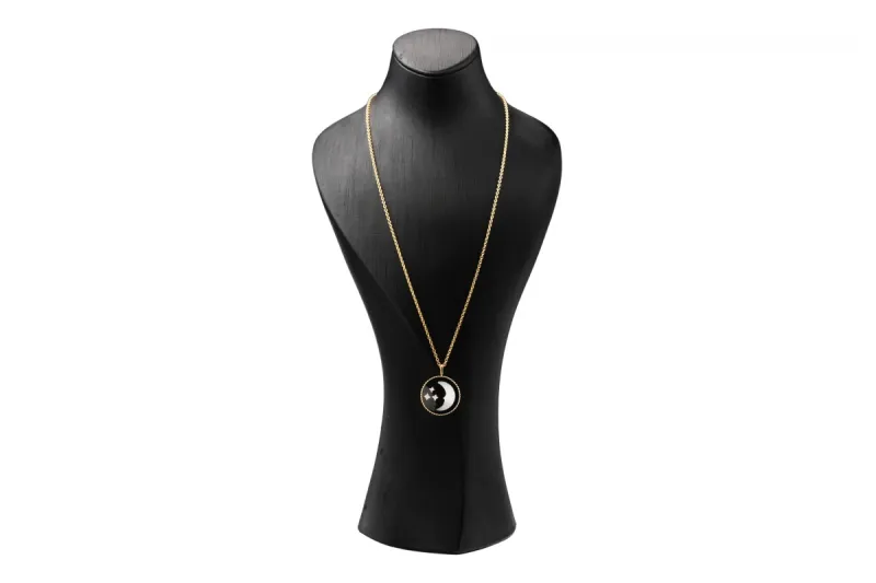 Rose Céleste Medallion Necklace Yellow & White Gold, Diamond