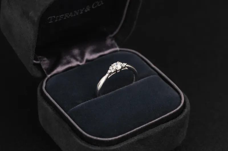 Tiffany & Co. Harmony® Diamond Cluster Side Stone Ring Platinum 0.21ct