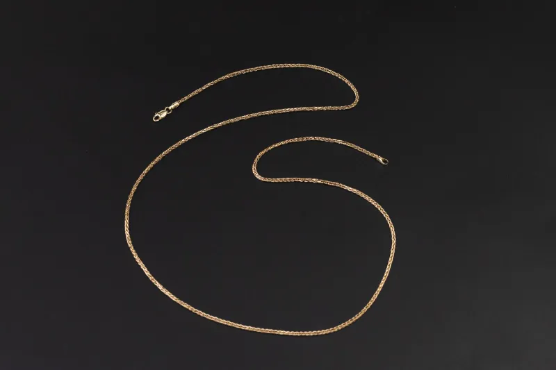 14ct Yellow Gold Unisex Chain 24" 1.5mm 3.6g