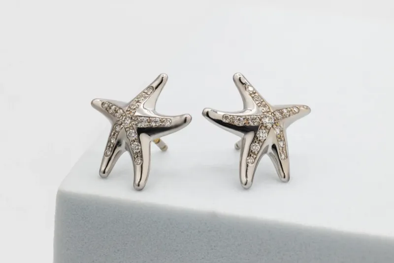 Tiffany & Co. Starfish Diamond Stud Earrings