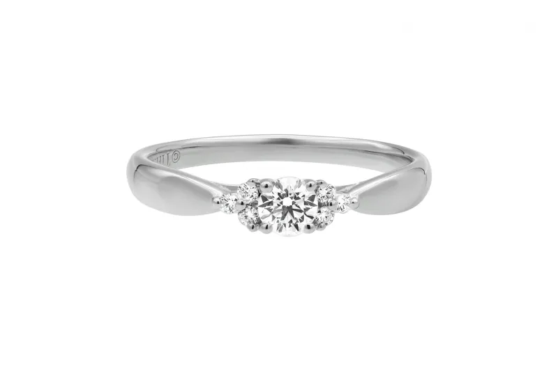 Tiffany & Co. Harmony® Diamond Cluster Side Stone Ring Platinum 0.21ct