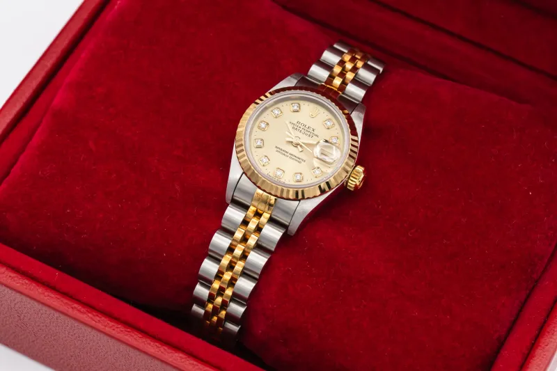 Rolex Lady DateJust 26mm Steel & 18ct Yellow Gold Jubilee 69173 1995