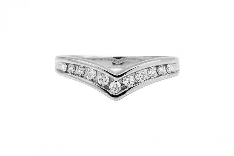 9ct White Gold Diamond Eternity Band 0.35ct