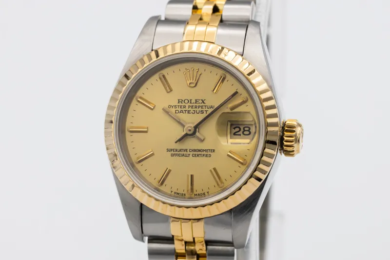 Rolex Lady DateJust 26mm Steel & 18ct Yellow Gold Jubilee 69173 1986