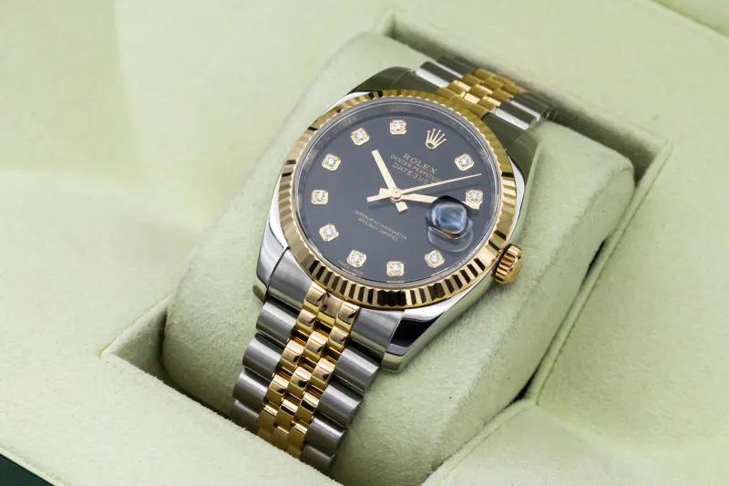Rolex DateJust 36mm Steel & 18ct Yellow Gold Jubilee 116233 2010