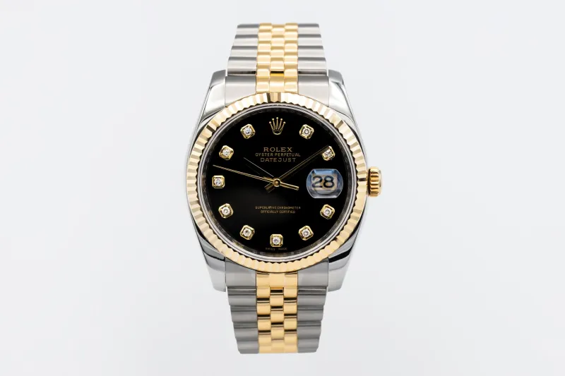 Rolex DateJust 36mm Steel & 18ct Yellow Gold Jubilee 116233 2010