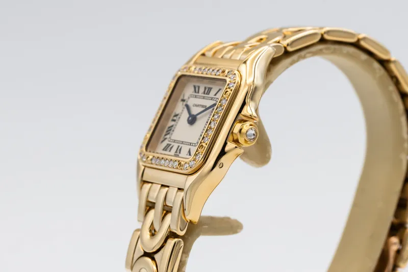 Cartier Panthere Art Deco 22mm 18ct Yellow Gold WF3070N3 Circa 1990s