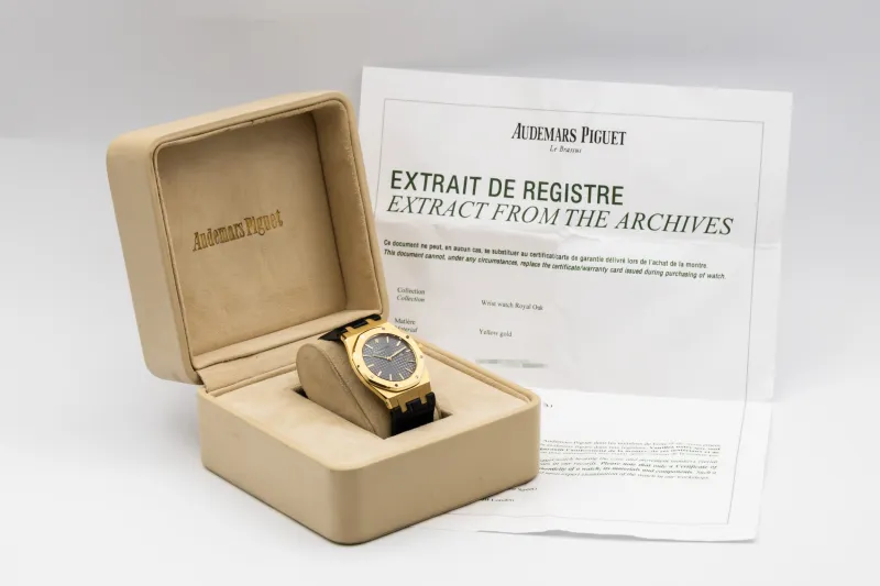 Audemars Piguet Royal Oak 33mm Black Leather 56715BA.OO Circa 1990s
