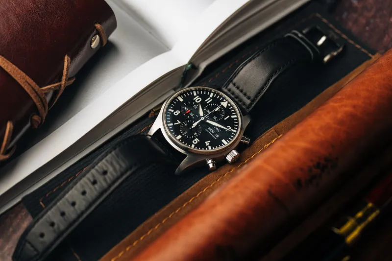 IWC Pilot's Chronograph 43mm Black Leather IW377709 2020