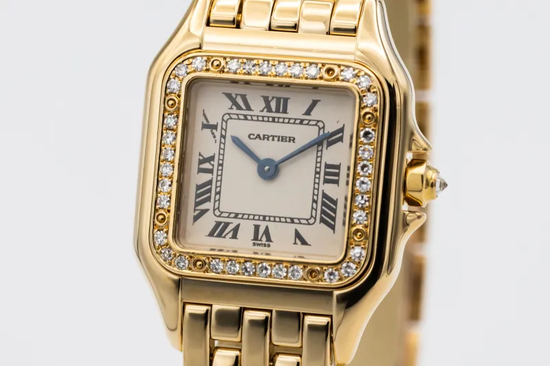 Cartier Panthere Art Deco 22mm 18ct Yellow Gold WF3070N3 Circa 1990s