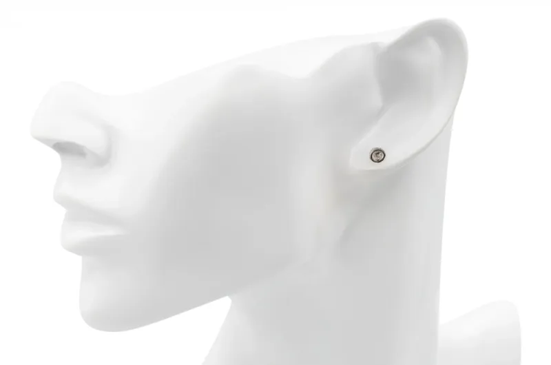9ct White Gold Diamond Stud Earrings 0.10ct