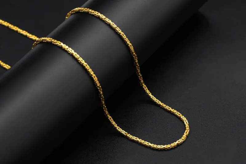9ct Yellow Gold Byzantine Chain 17.4g