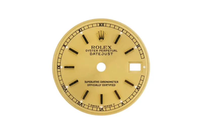 Rolex DateJust 26mm Champagne Baton Dial