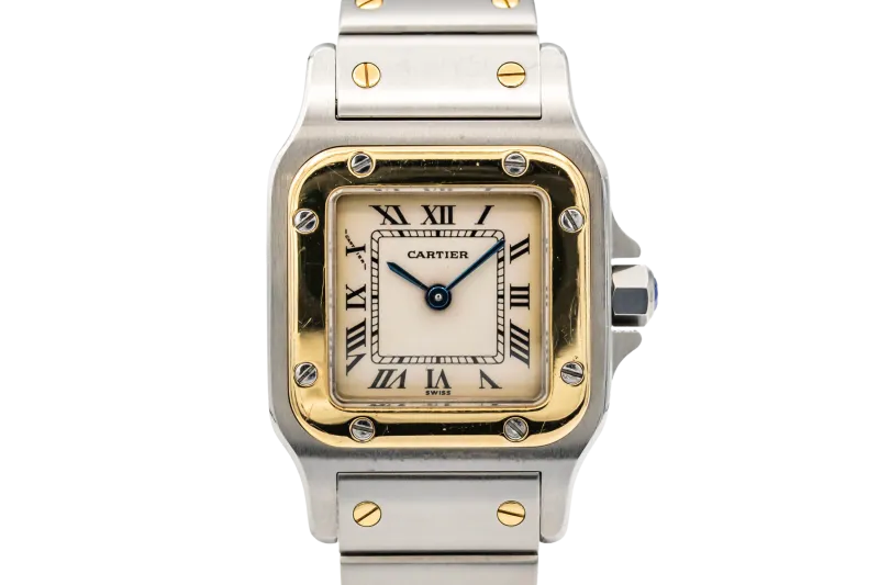 Cartier Santos Galbée 24mm Steel & 18ct Yellow Gold W20012C4 Circa 2000s
