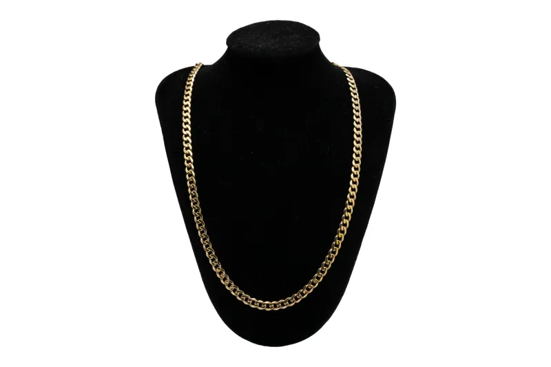 9ct Yellow Gold Flat Curb Chain 22" 5.3mm 22.9g