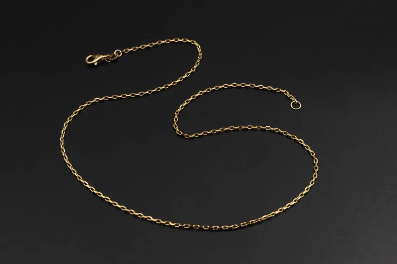 9ct Yellow Gold Box Link Chain 2.9g