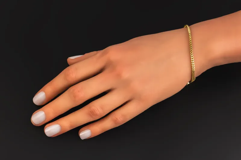 9ct Yellow Gold Franco Bracelet 5.3g