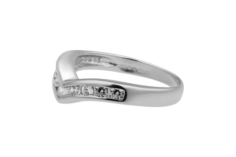 14ct White Gold Channel Set Wedding Band 0.30ct 2.8g